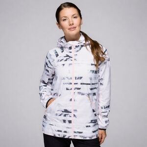 Lululemon Miss Misty Jacket II Sunset Stripe Blush Quartz Black Size 4